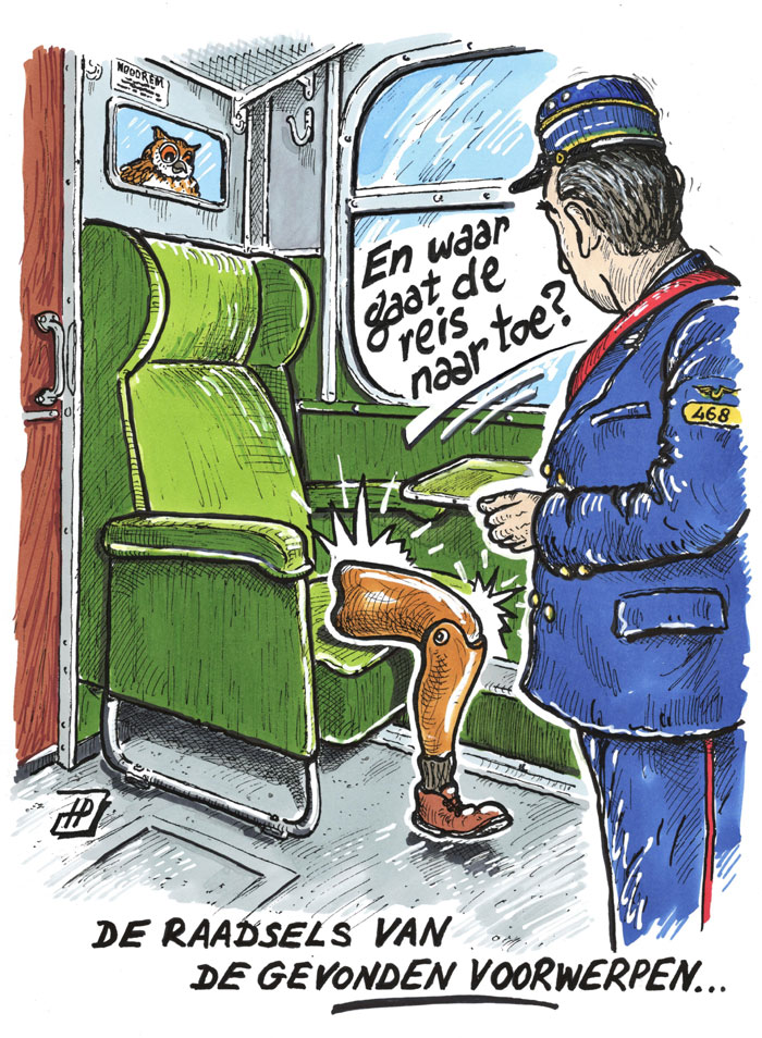Cartoon Gevonden voorwerpen (Hans Proper). Cartoon Gevonden voorwerpen (Hans Proper).
