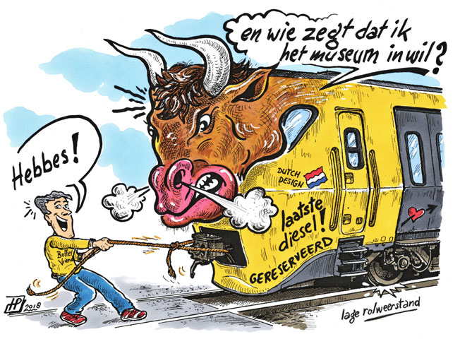 Een onwillige Buffel....? (Cartoon Hans Proper). Een onwillige Buffel....? (Cartoon Hans Proper).