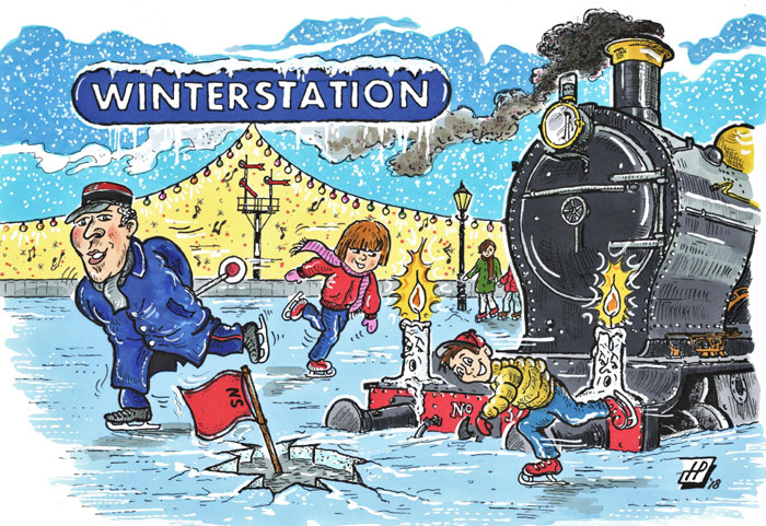 Cartoon Winterstation. (Hans Proper) Cartoon Winterstation. (Hans Proper)